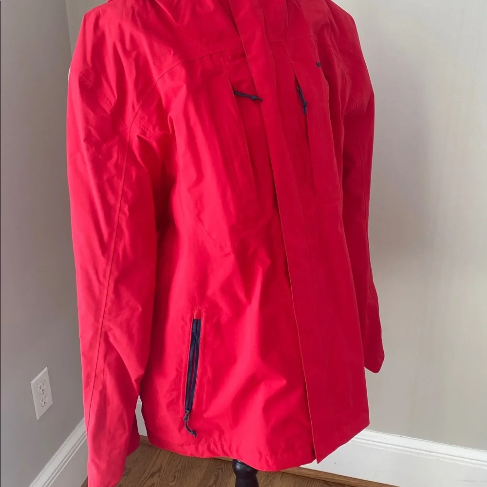 The North Face Mens XL jacket red dry vent windbreaker rain jacket granola